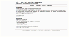 Desktop Screenshot of dr-mostert.de