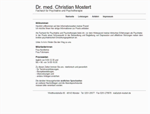 Tablet Screenshot of dr-mostert.de